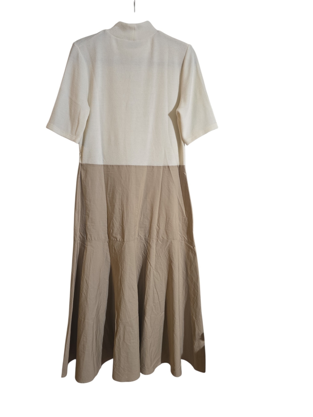 #16. Zara Knit Contrast Poplin Midi Dress - Picture 5 of 8